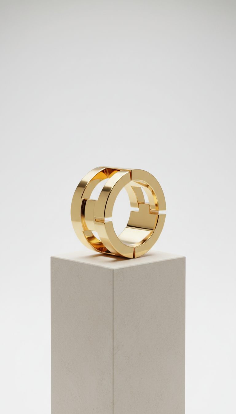 18k Gold Sculptural Ring